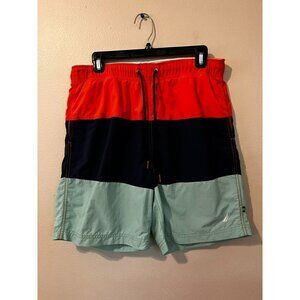 Men's Nautica Color Block Swimming Trunks Size M [EXCELLENT]